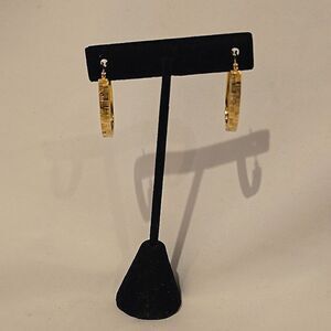 STERLING SILVER Earrings, Stamped 925y, Gold Plated,NWOT!